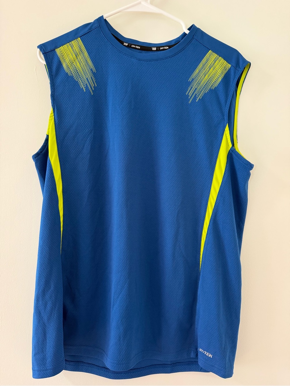 tek gear Royal Blue & Neon Yellow Boys' Sleeveless Athletic Jersey